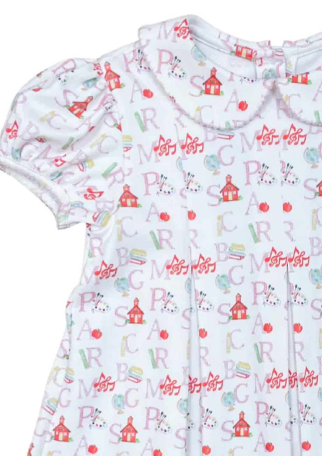 James & Lottie - Girl's Abc Penny Pleat Dress