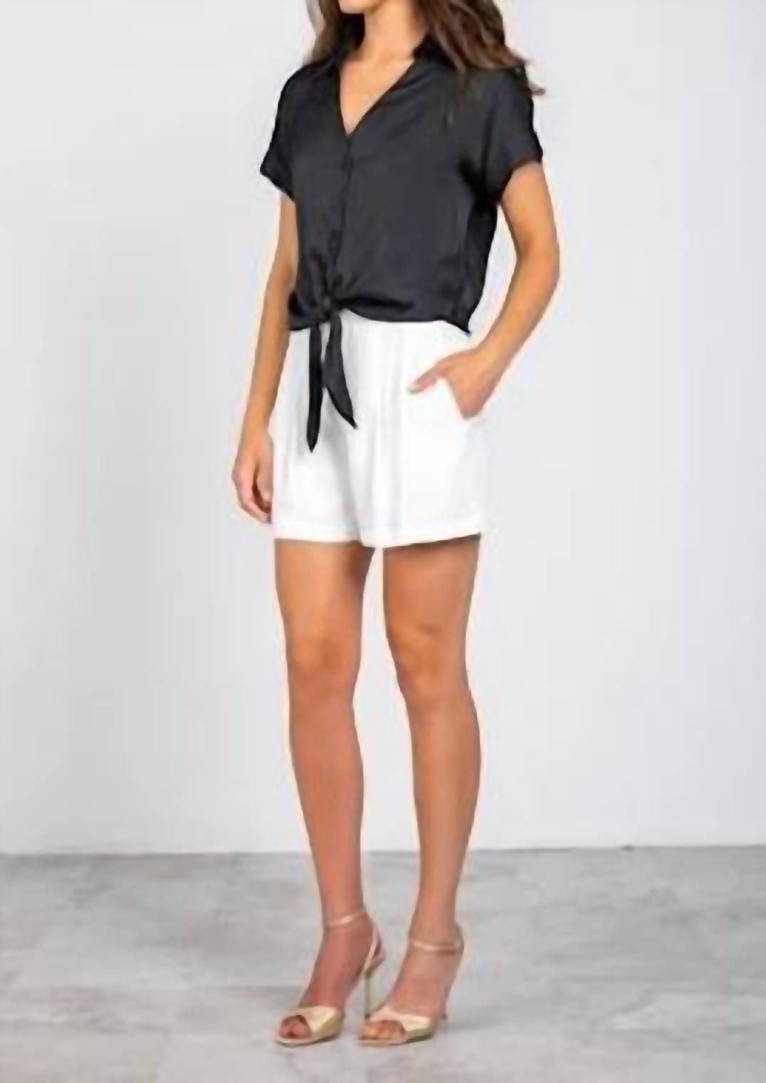 Lavender Brown - Caitlin Short Sleeve Top
