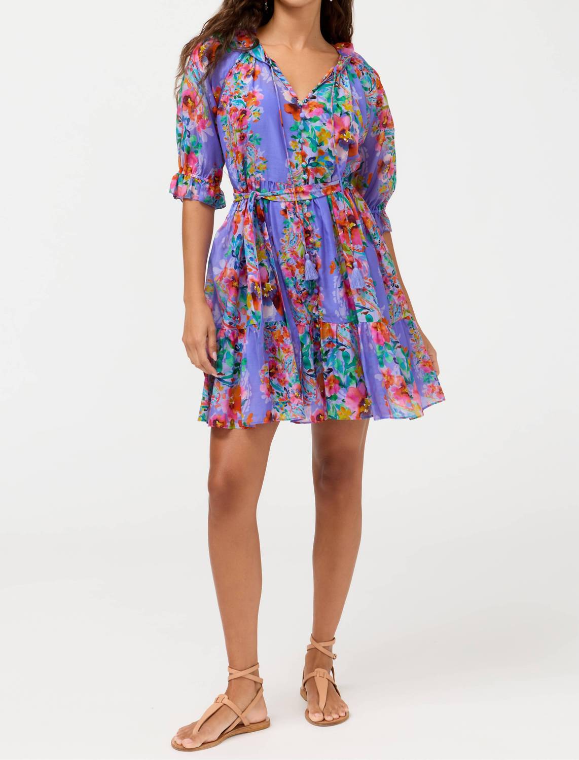 Johnny Was - SUZY TIERED MINI DRESS