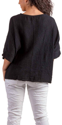 Gigi Moda - Rina Waffle Cotton Top