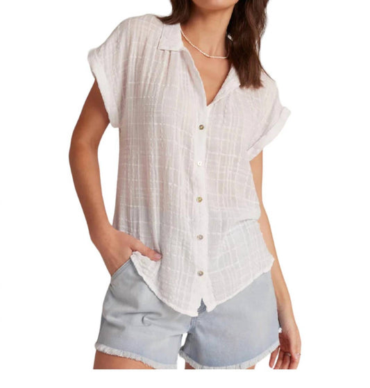 Bella Dahl - Cap Sleeve Button Down Shirt