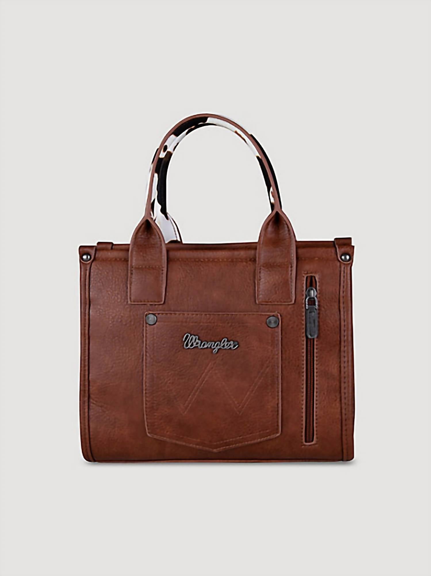 Wrangler - Cow print Crossbody small tote