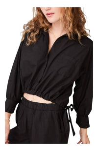 Stateside - Poplin Tie Hem Shirt