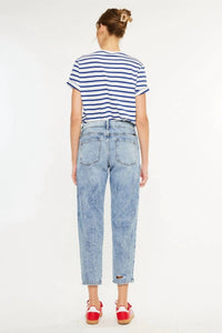 Kancan - High Rise Ankle Mom Jeans