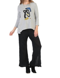 Jess & Jane - Jasmine Baby Terry Button Accent Top