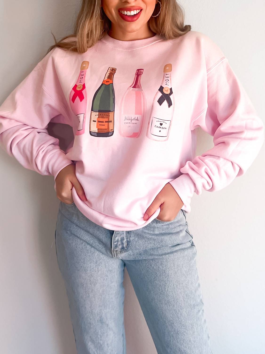 P&Pd Wholesale - Girls' Night Champagne Sweatshirt