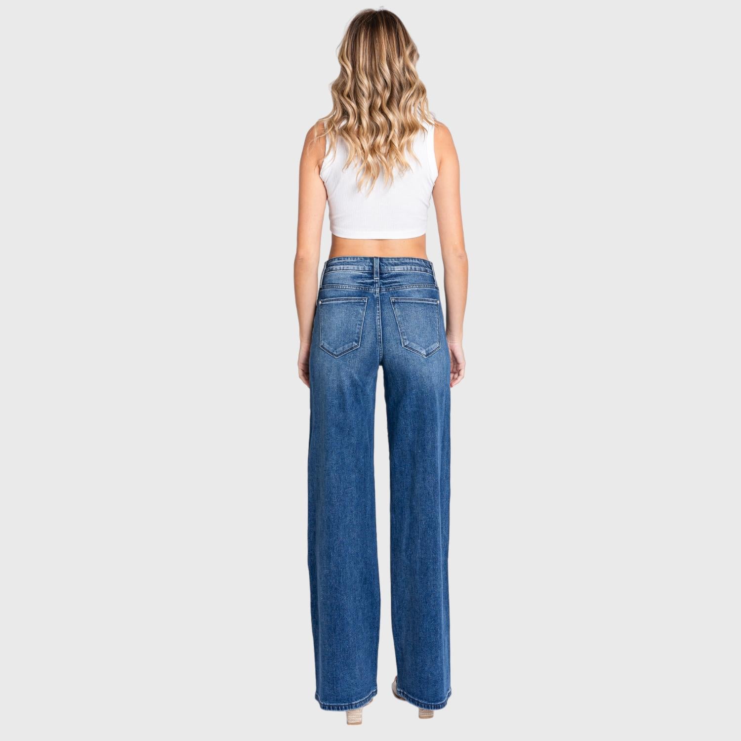 Petra153 - Sabrina High Rise Wide Leg Denim Jeans