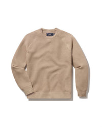Grayers Men's Ernest Cotton Cashmere Crew Sweater in oatmeal - women's sweater