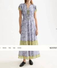 Scotch & Soda - GATHERED MAXI DRESS