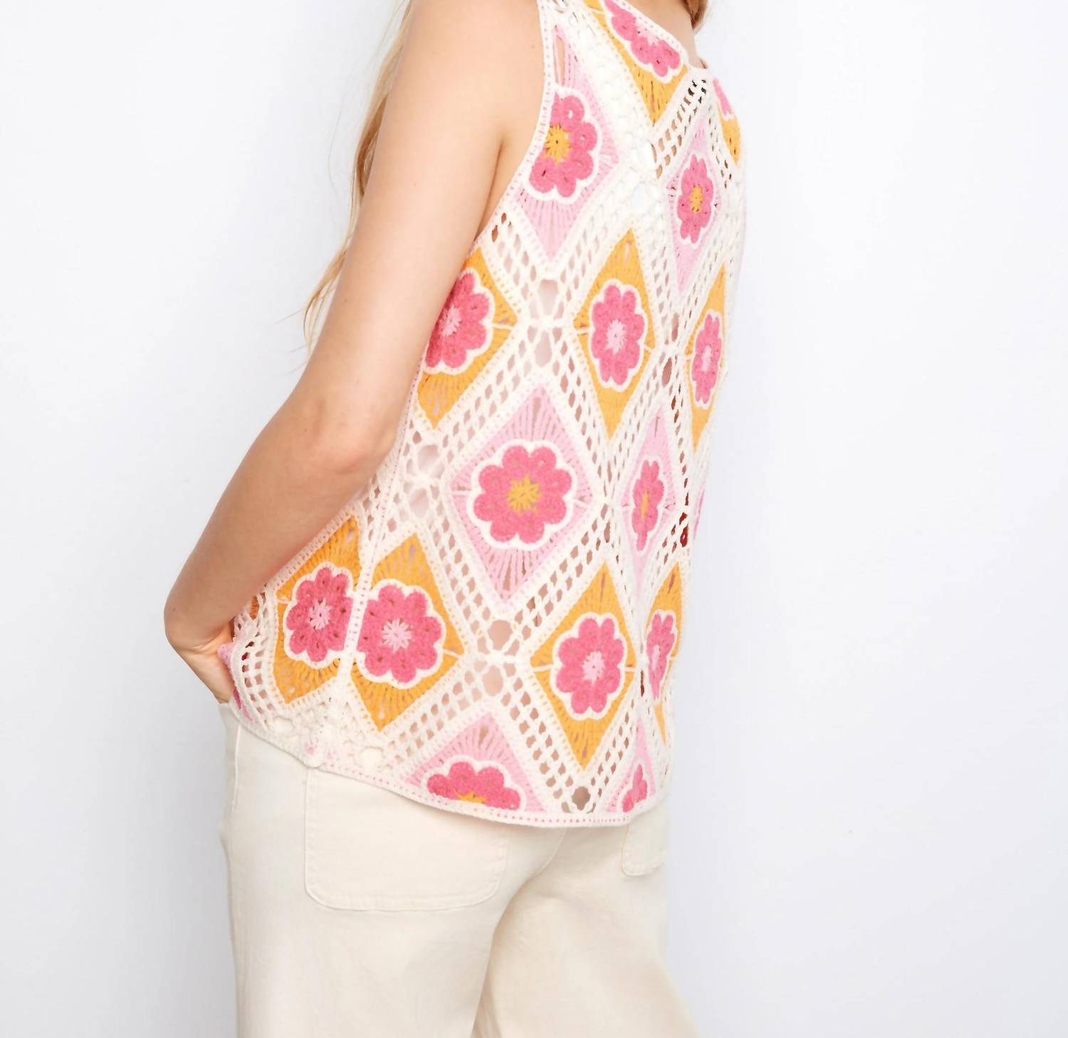 Charlie B - Crochet Sleeveless Top