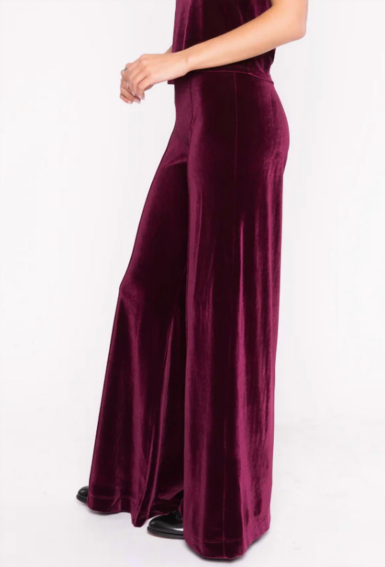 Ripley Rader - Velvet Wide Leg Pant