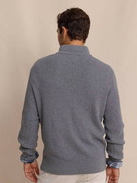 Southern Tide - Bass Creek Heather Quarter Button Sweater