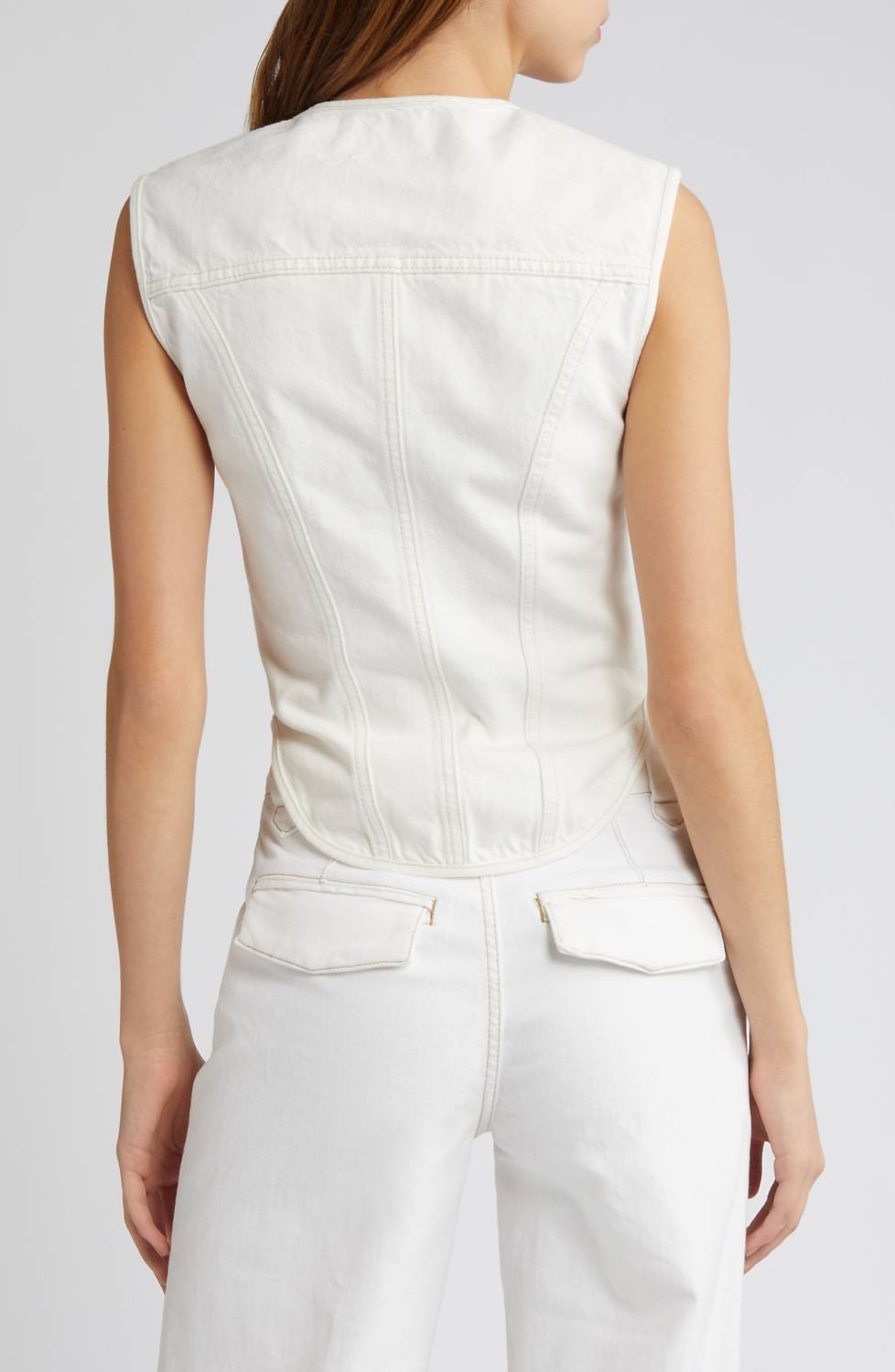 Frame - Seamed Scoopneck Bustier Top