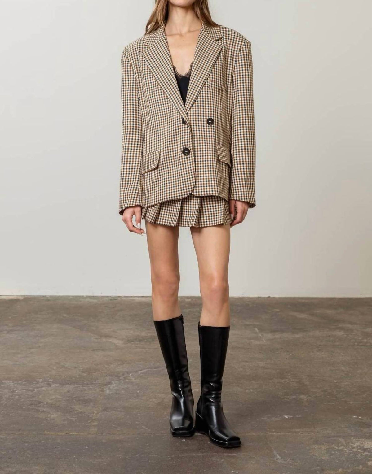Moon River - Women's Plaid Blazer