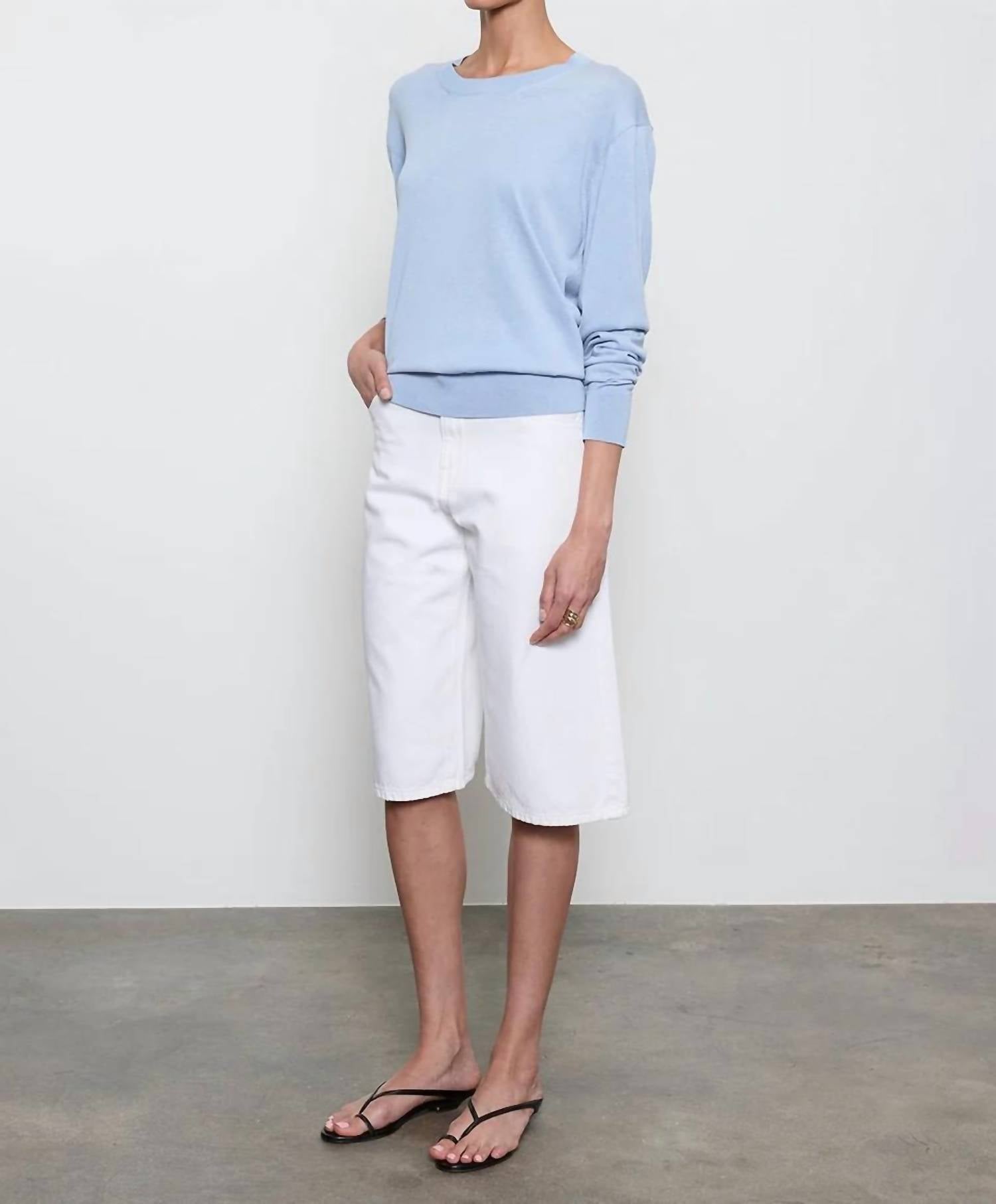 Enza Costa - Silk Knit Crew Sweater