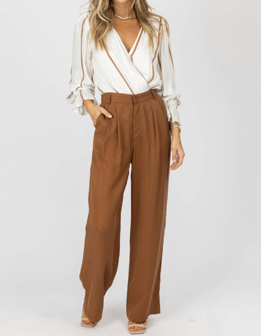 HIGH WAISTED WIDE LEG TROUSERS