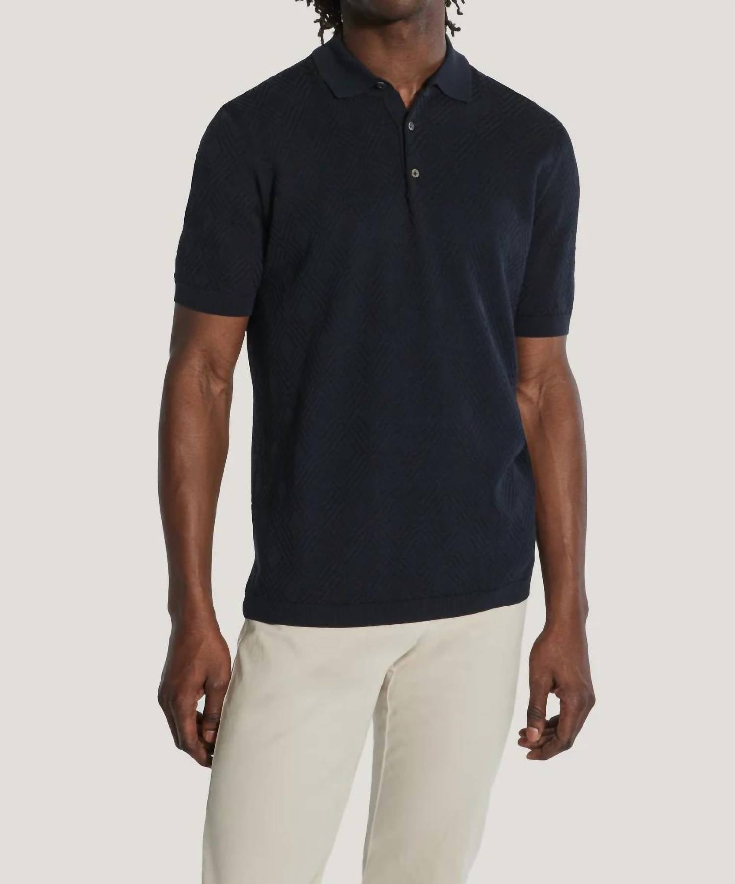Jack Victor - Textured Knit Polo