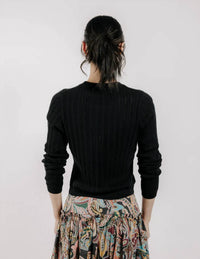 Love The Label - Sarafina Pointelle Knit Sweater