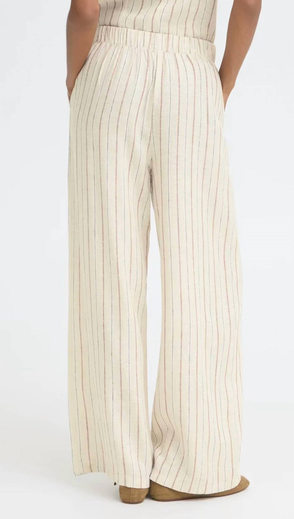 Ichi - Striped Wide Leg Trouser
