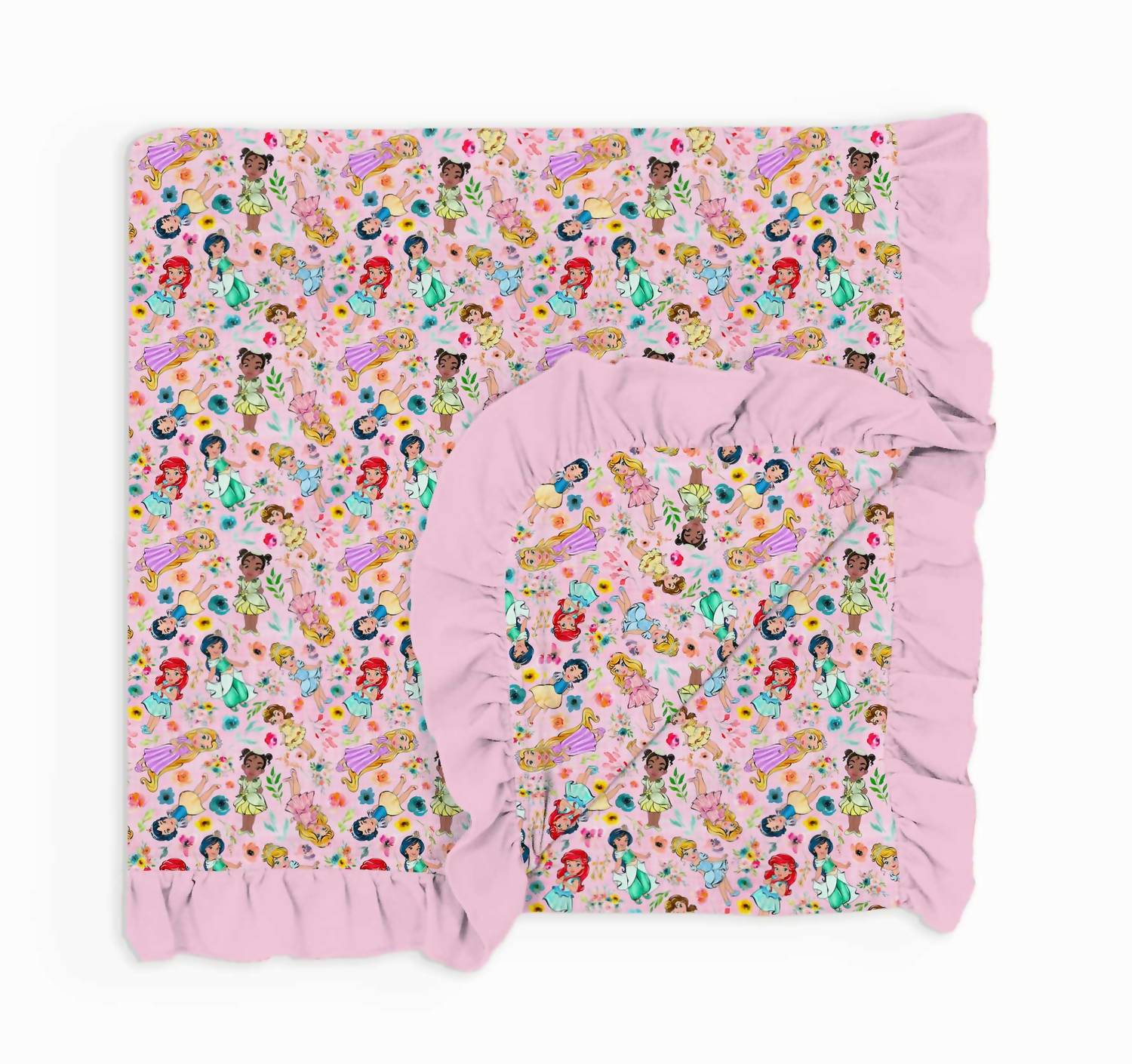Charlies Project - Girl's Little Princess Ruffle Bamboo Blanket