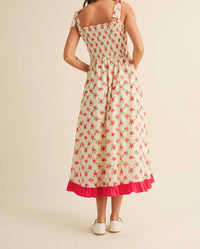 &Merci - Gardenia Smocked Midi Dress