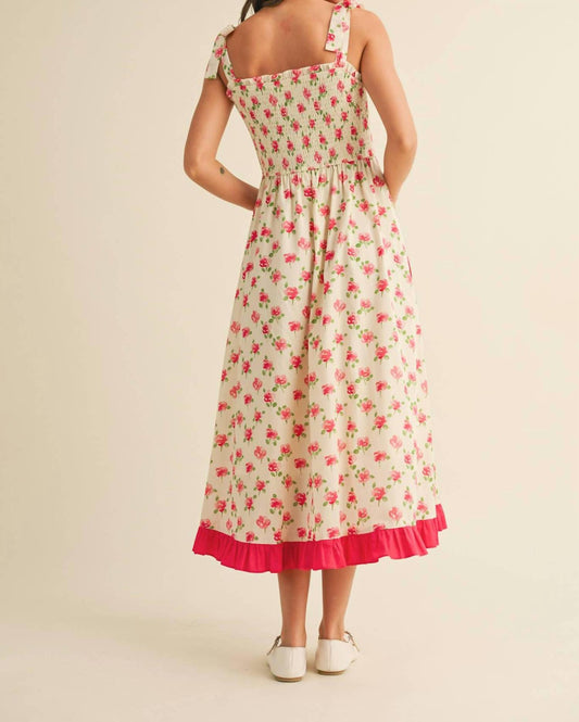 &Merci - Gardenia Smocked Midi Dress