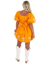 Stewart Simmons - University Of Tennessee Puff Sleeve Mini Dress