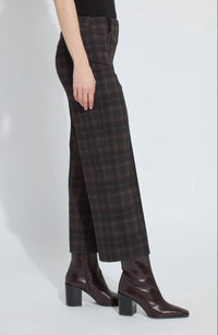 Lysse Women's Livia Crop Pant in dublin plaid - women's pants - alternate view