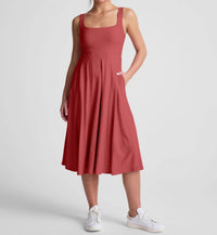 Beyond Yoga - Featherweight At The Ready Square Neck Dress