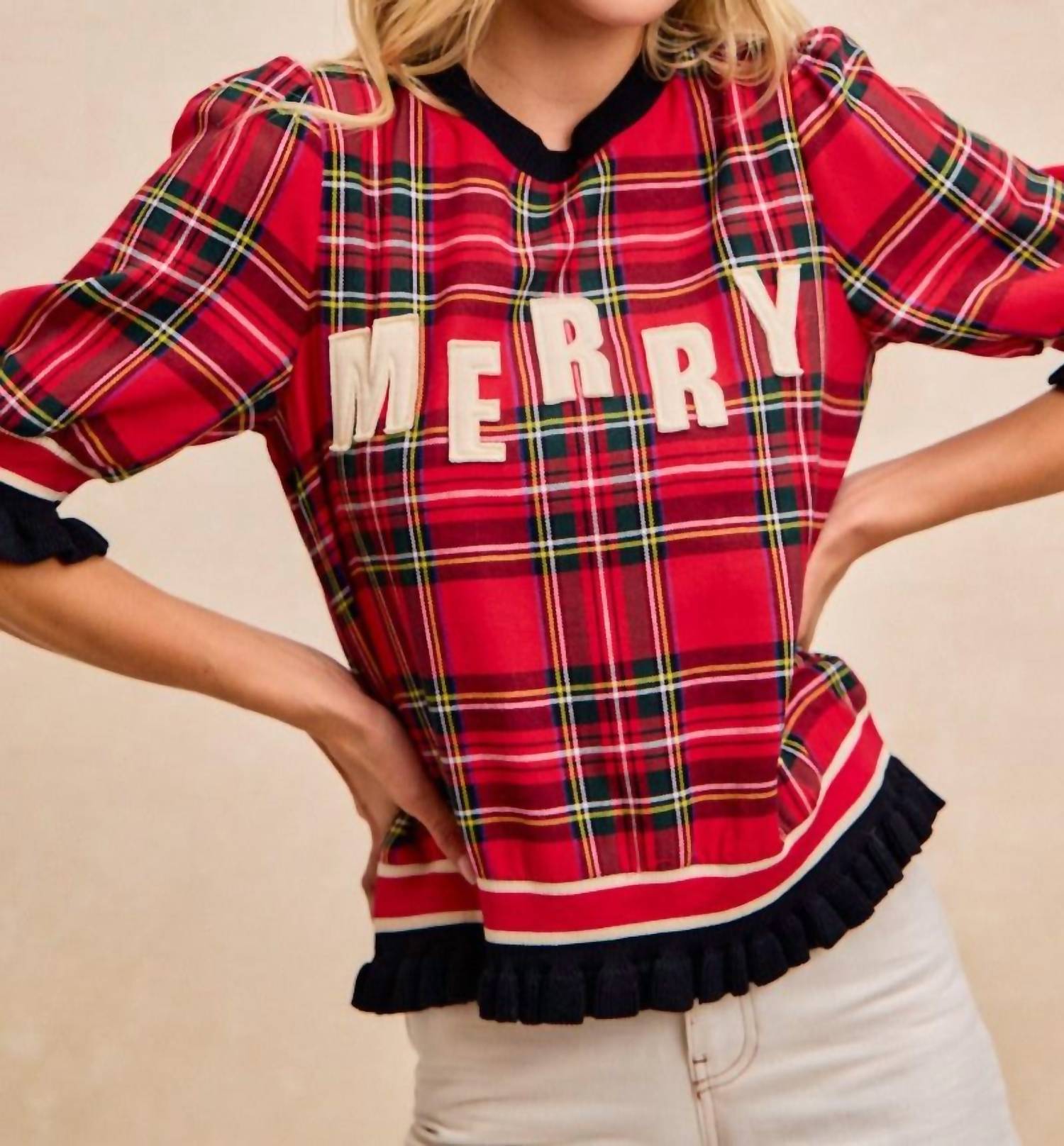Bibi - Merry Patches Top