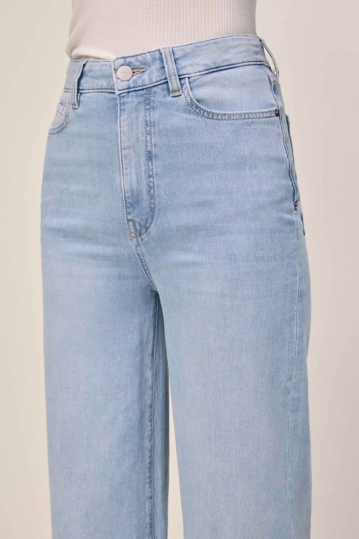 Warp + Weft - Nce Relaxed Wide Leg Knit Jeans