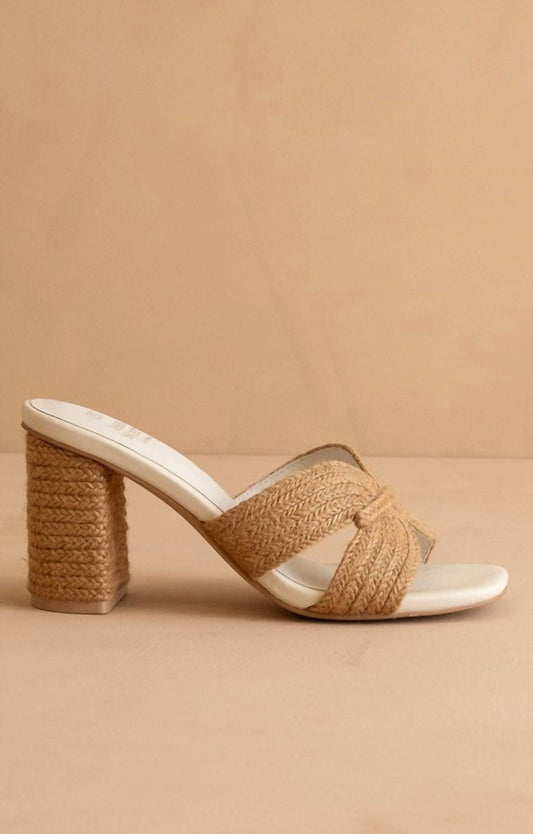 Oasis Society - Women's Santiago Raffia Block Heels