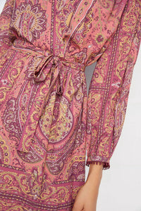 Tiny - Odetta Vintage Inspired Print Mini Dress