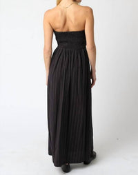 Olivaceous - Raina Stripe Strapless Dress