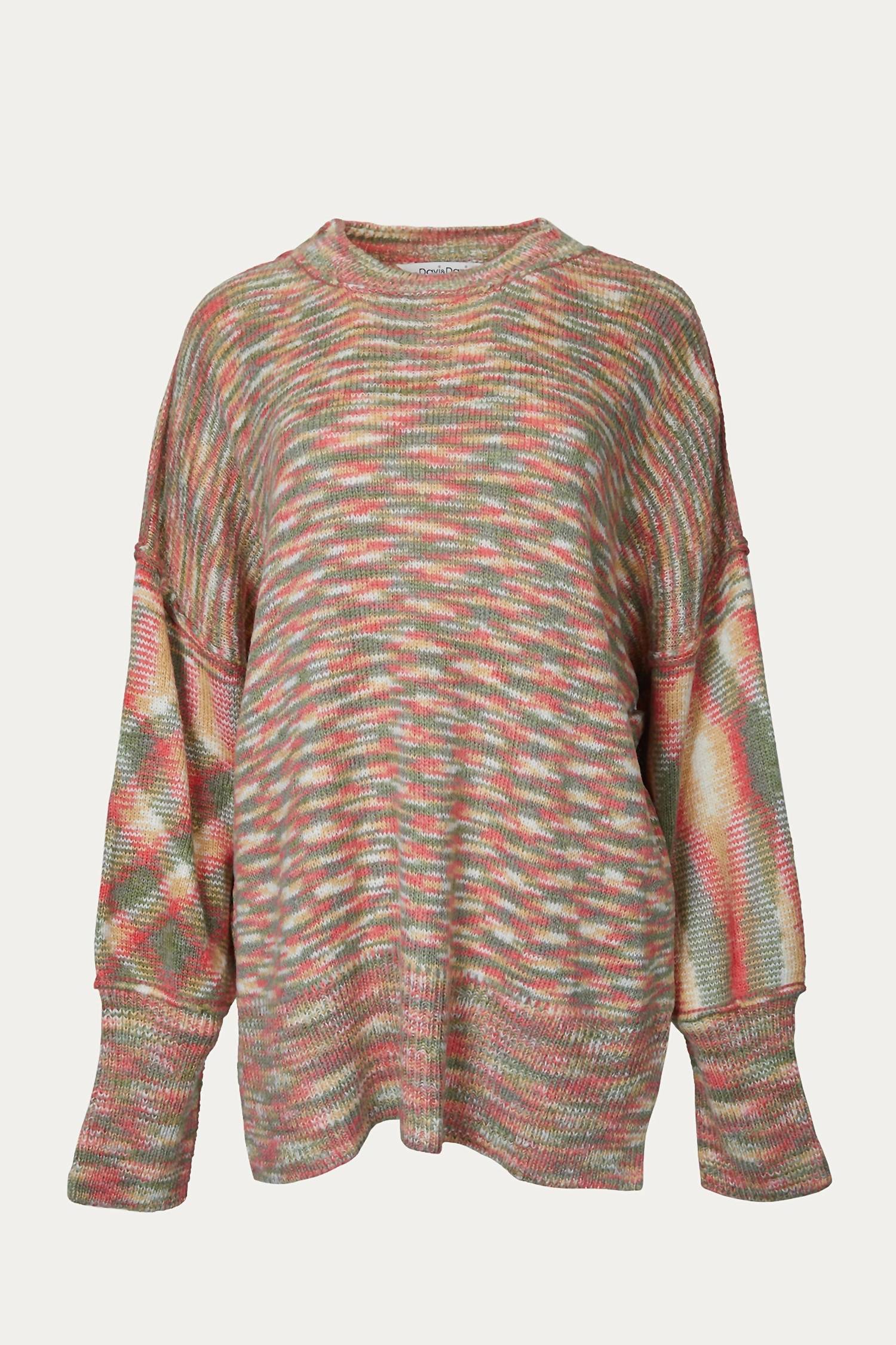 SPACE-DYE OVERSIZED SWEATER