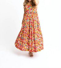 Karlie - Floral Scoop Back Tier Maxi Dress