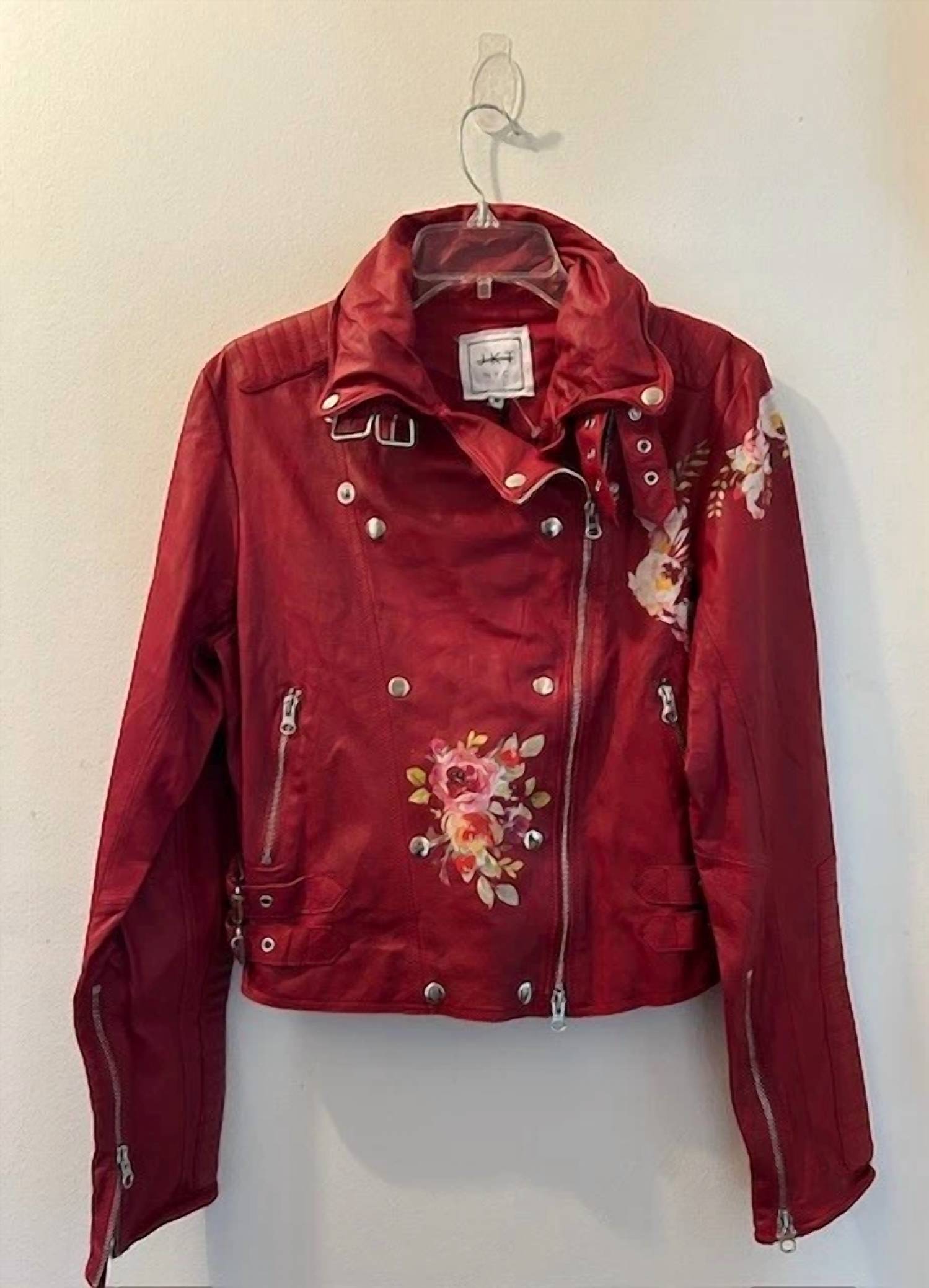 Jkt Nyc - Harley Floral Leather Jacket
