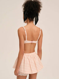 For Love & Lemons - Women's Petal Gingham Skort