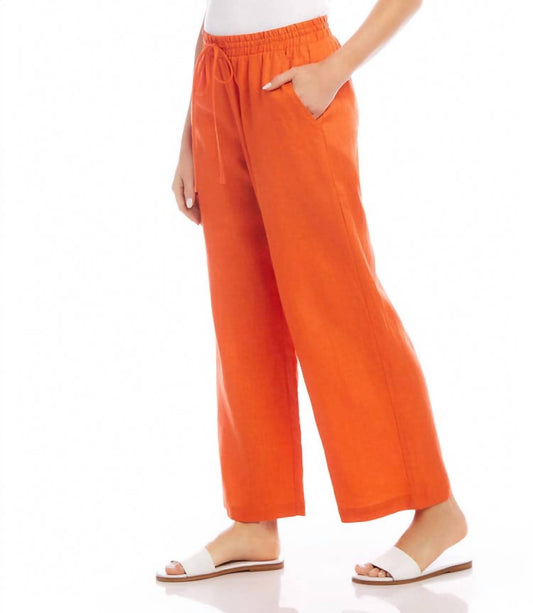 Karen Kane - Drawstring Wide Leg Pants