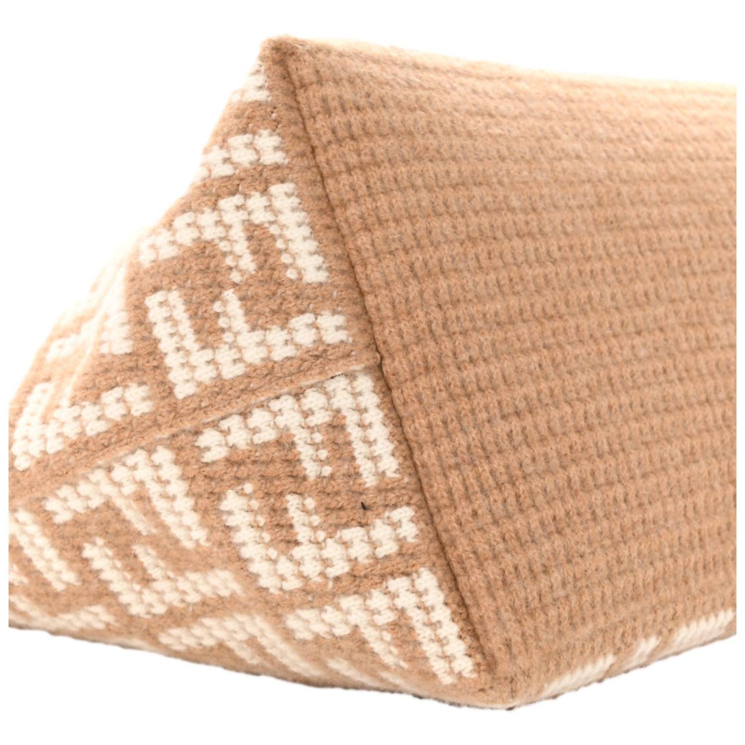 Fendi - Women's Ff Cammello Knitted Cashmere Large Shopper Tote Bag