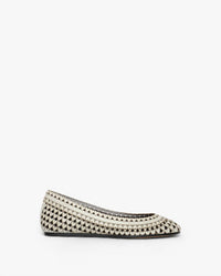 ISABEL MARANT Women's Belni Ballet Flats in chalk - women's flats - detail view