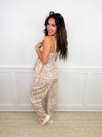 Davi & Dani - Obsessed With It High-rise Cotton Barrel Leg Floral Pants