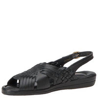 Softspots Women's Tela Slingback Sandals in black - women's sandal - detail view
