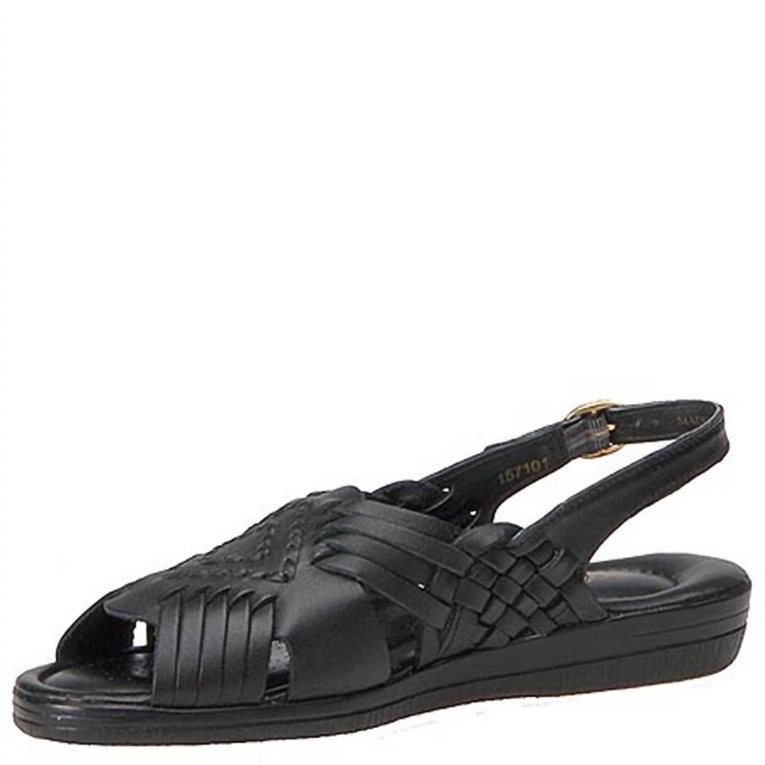 Softspots Women's Tela Slingback Sandals in black - women's sandal - detail view