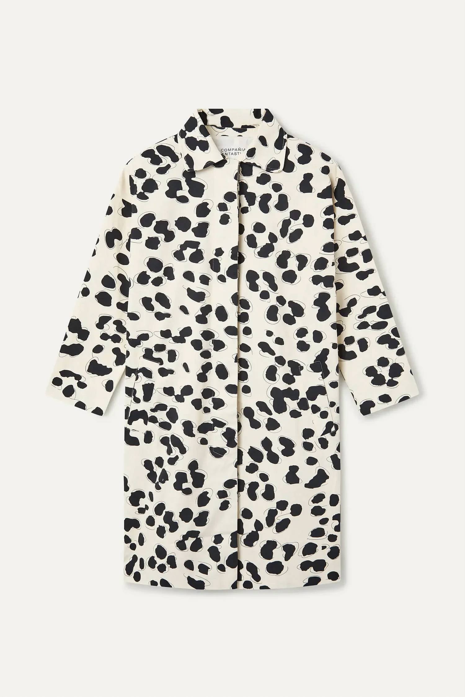 Compania Fantastica - Two-tone Button Front Trench Coat