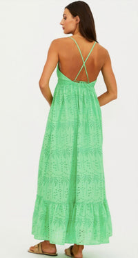 Beach Riot Ruthie Dress in palm eyelet - women's dress - alternate view