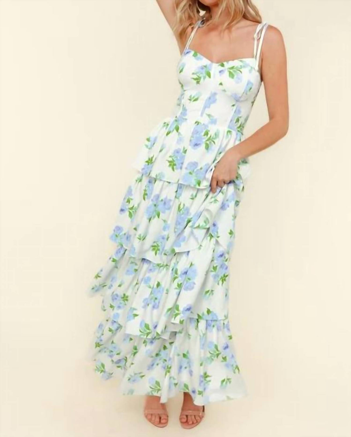 Kori - Tiered Maxi Floral Summer Dress