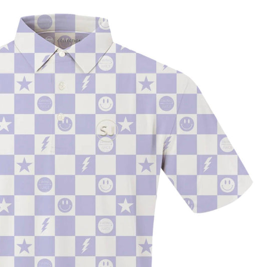 Swingjuice - Men's Golf Smile Face Polo Shirt