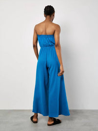 Apricot - Cotton Wrap Bandeau Jumpsuit