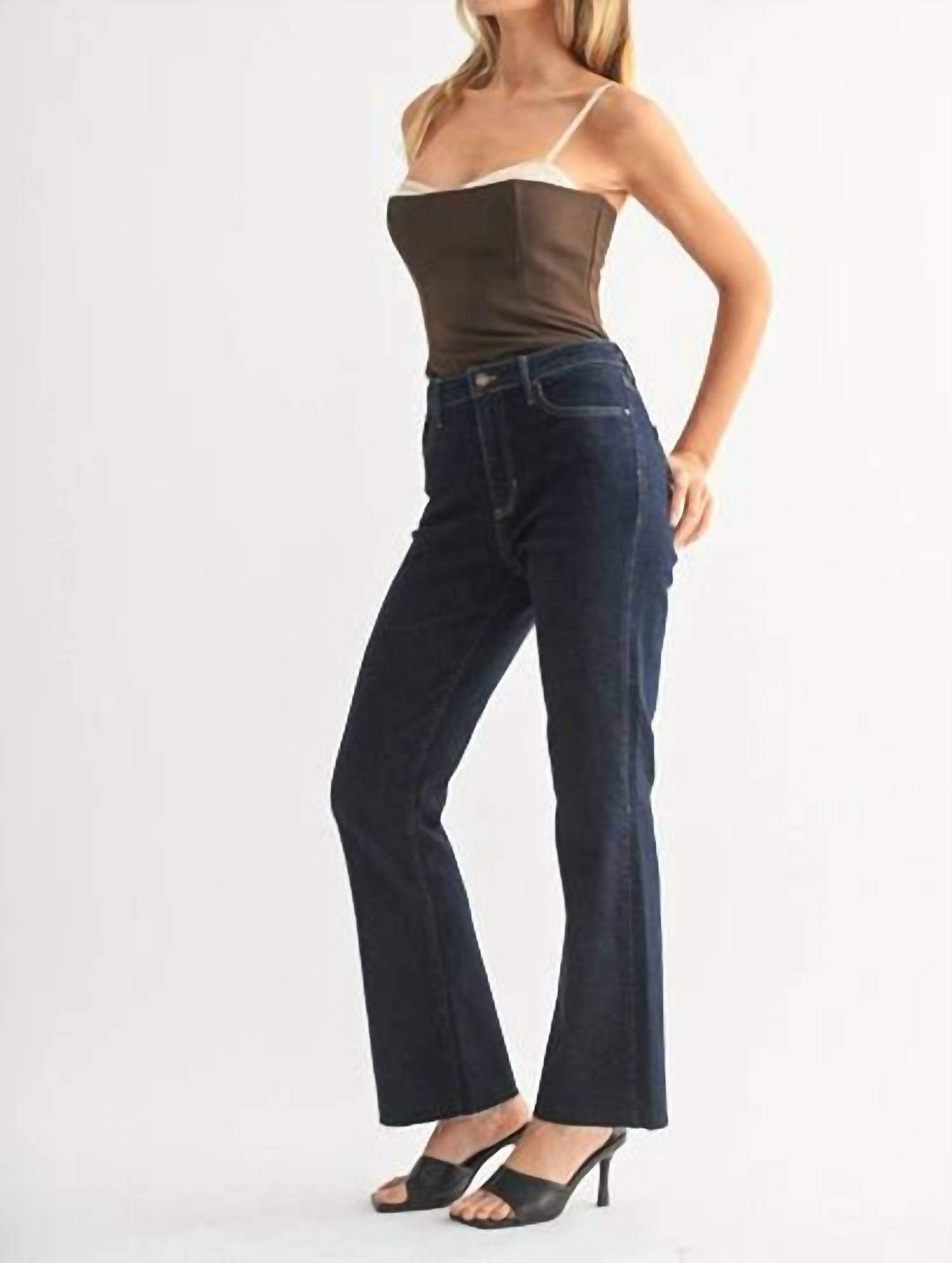 Just Black Denim - Flare Leg Jeans